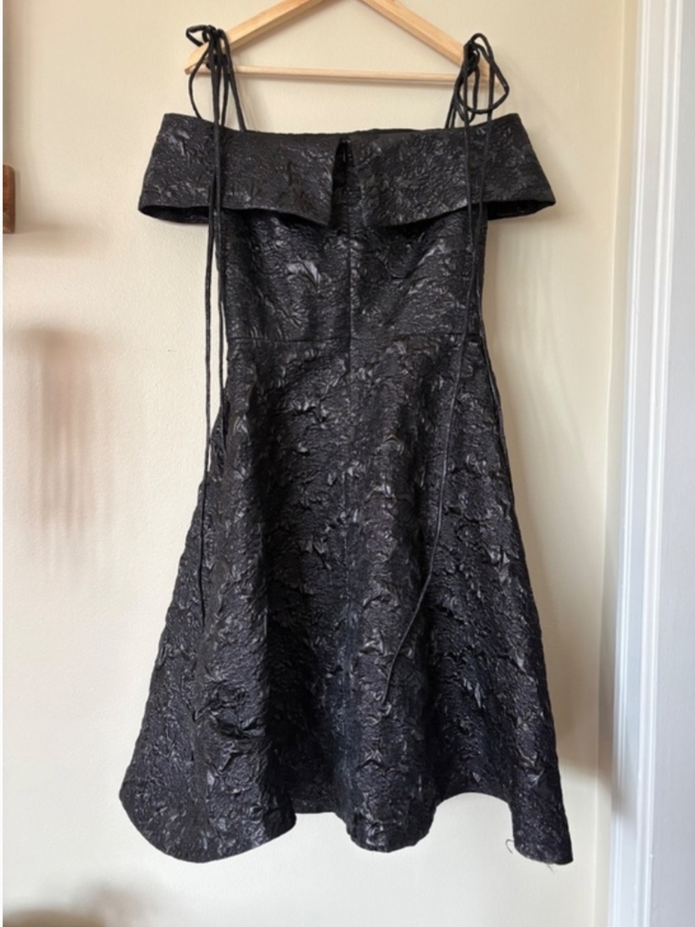 Eliza Faulkner Amoura Dress Black Jacquard - Picture 4 of 5